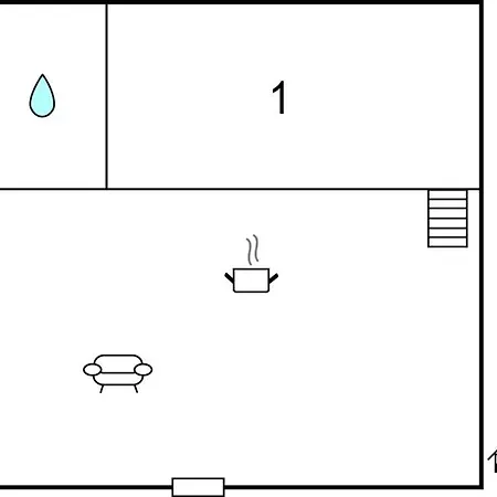 1 Bedroom Beautiful In Prázdninový dům *